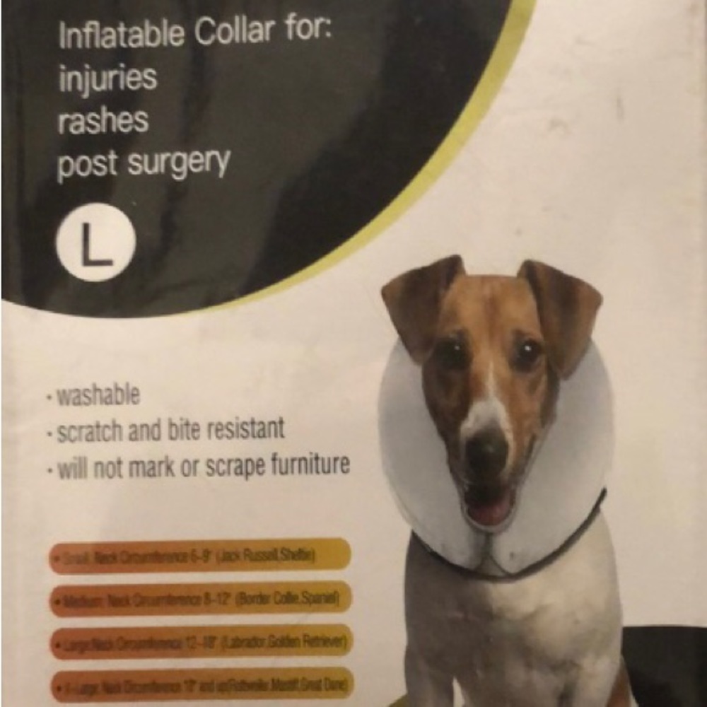 Bencmate. Dog Inflatable Collar. Size: Large.
